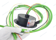 Low Temperature 100M Ethernet Pancake Slip Ring Collector With IP51 &amp; 300RPM