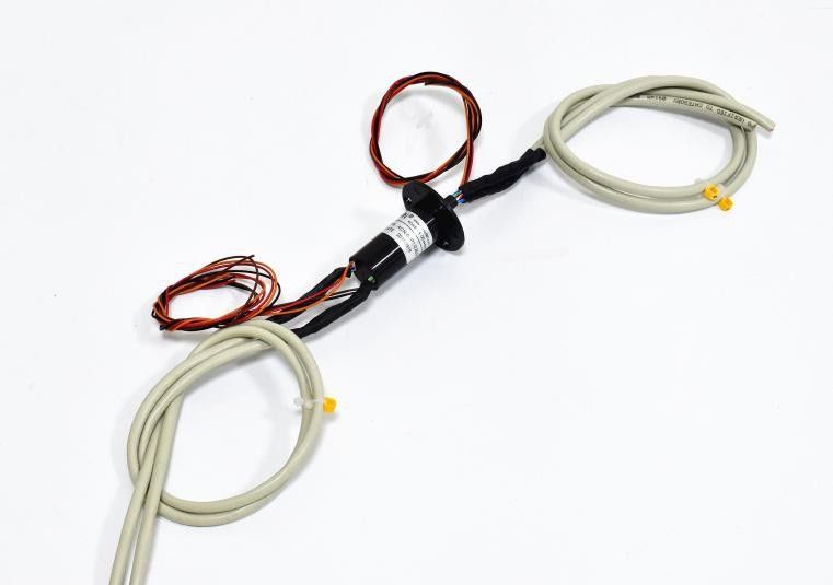 CAT5E Lead Wire With Ethernet Small Size Slip Ring For Oceanographic Survey System