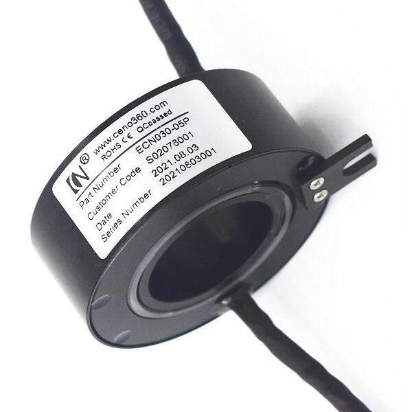 IP51 220VAC Through Hole Slip Ring 300rpm With Inner Bore 30mm