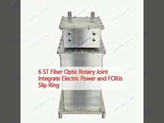 6 ST Fiber Optic Rotary Joint Integrate Electric Power and FORJs Slip Ring