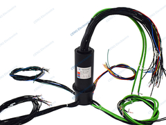 Low temperature slip ring with ethernet signal