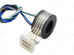 Two half style separate slip ring with electric power for industry robot arms