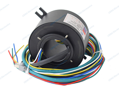 Through Hole Slip Ring with Electric Power & Ethernet Signal for Industry Robot