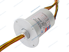 Industrial slip ring with electric power and option