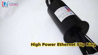 Hybrid Slip Ring High Power Ethernet Solution