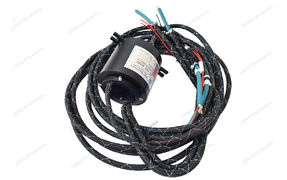 Low temperature slip ring with power and Ethernet