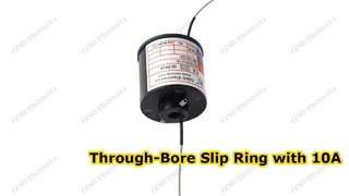 Compact Through Bore Slip Ring for 360 Degree Rotation