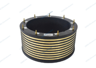 Power Carbon Brush Electrical Slip Ring With Through Bore For Industry
