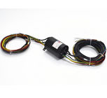 Low Torque Electrical Slip Ring Smooth Rotation IP65 RS485 Signal For Automation Equipment