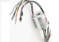 Through Hole Electrical Slip Ring IP54 380VAC With Ethernet Cable Rotary Union