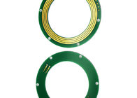 FR-4 PCB Disc Slip Ring Through Bore Power Signal Combinations For Excavator Uses