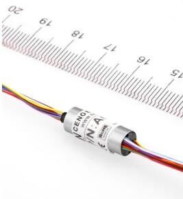 IP54 Thumb Capsule Slip Ring 8 Circuit Number Low Electrical OD 10 Mm