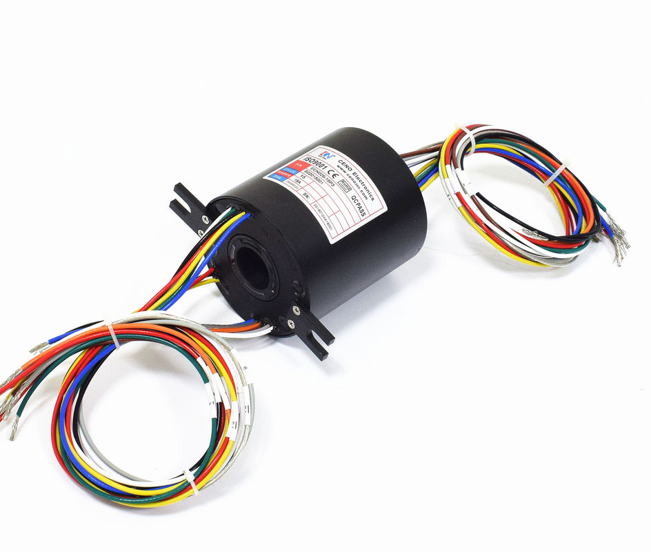 Medical Equipment Through Bore Slip Ring 15 Circuit Low Friction Features
