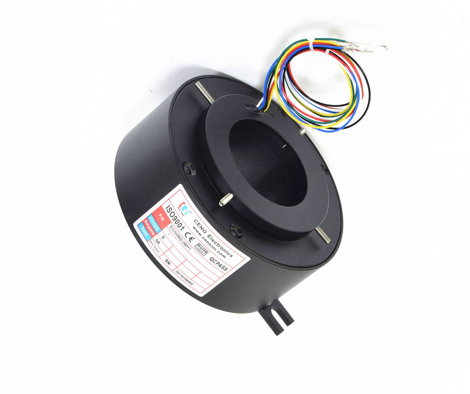 IP 54 Miniature Through Hole Slip Ring , High Speed Slip Ring CE Approved