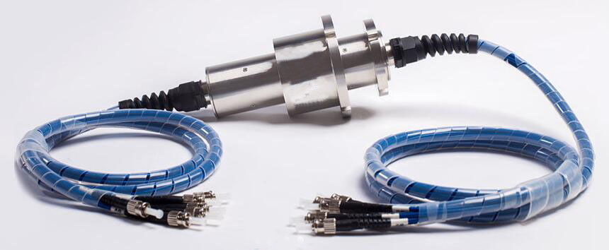 Rotation Speed 150 Fiber Electrical Slip Ring Compatible With Data Bus Protocols