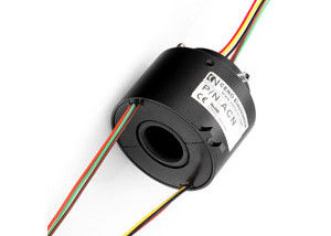 Low Electrical Noise Hollow Shaft Slip Ring IP54 380VAC Voltage Various Sizes