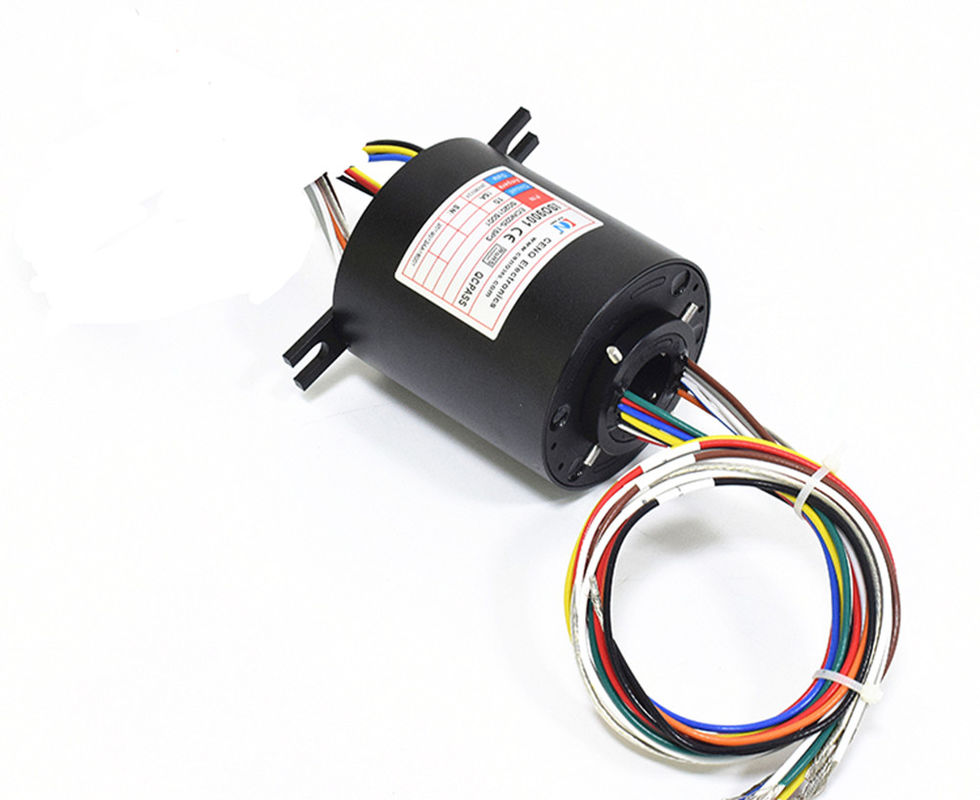 Hollow Shaft Slip Ring Using The Best Advanced Fiber Brush Technology And Precious Metals