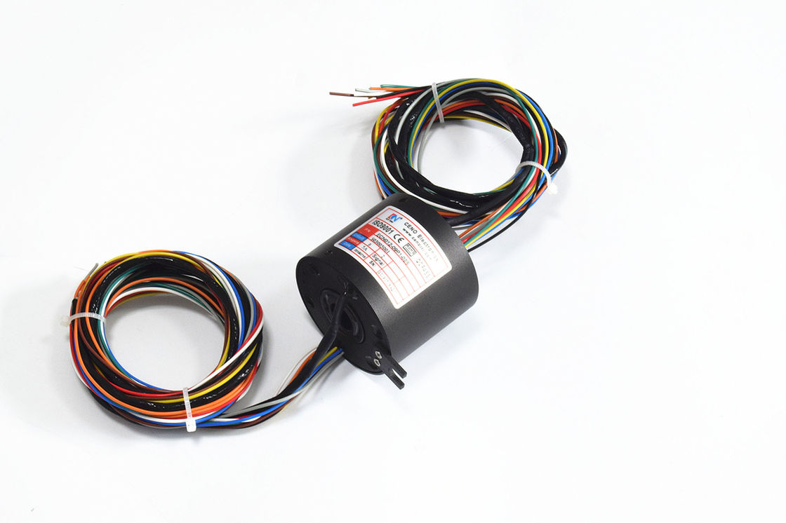 Electrical Through Hole Slip Ring Transmit Power 2 Group CAN Signal 220VAC