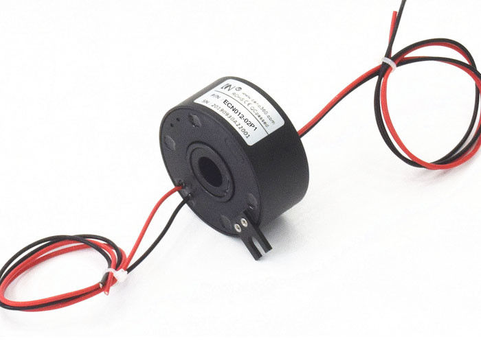 Small Compact Hollow Shaft Slip Ring 12.7mm Through Bore Size For Inspection Instrument