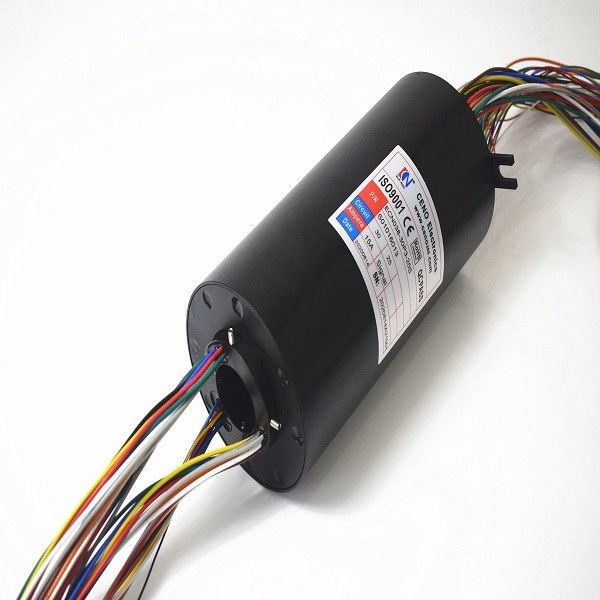 Smooth Rotation 300rpm IP54 38.1mm Hollow Shaft Slip Ring