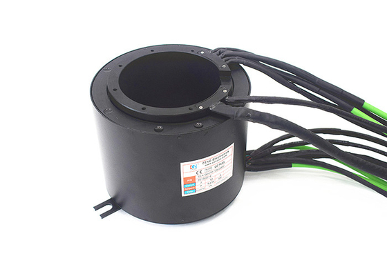 2 X 100M Through Hole Ethernet Slip Ring Dia. 100mm Temperature -40°C