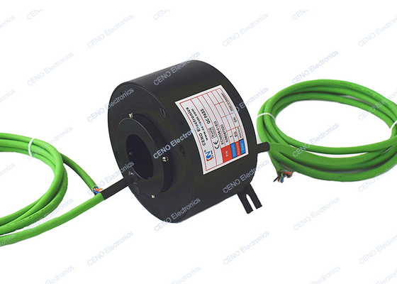 1 Channel Gigabit Ethernet Slip Ring Through Hole Hollow Shaft