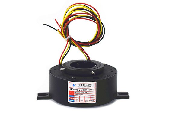 Through Hole High Speed Slip Ring 1000rpm Electric Slip Ring With Precious Metals