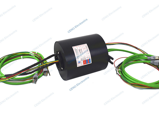 2 Channel Gigabit Ethernet Slip Ring Integrated Slip Ring For Industry Application