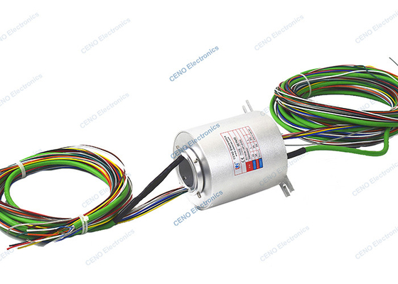 1000M Gigabit Ethernet Integrated Slip Ring Precious Metal Contact  0 - 300rpm