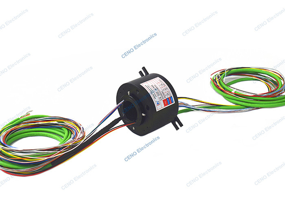 100M Megabit Ethernet Through Hole Slip Ring IP54 For Automatic Machine
