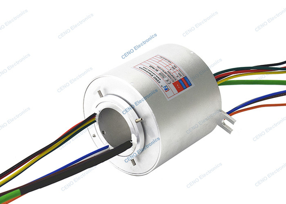 OEM / ODM Megabit Ethernet Slip Ring Through Hole 50mm Combined Electrical Swivel