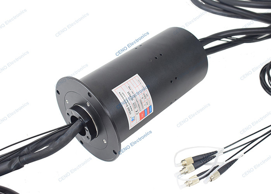 Industry Fiber Optic Rotary Joint Design Integrated Slip Ring With FORJ