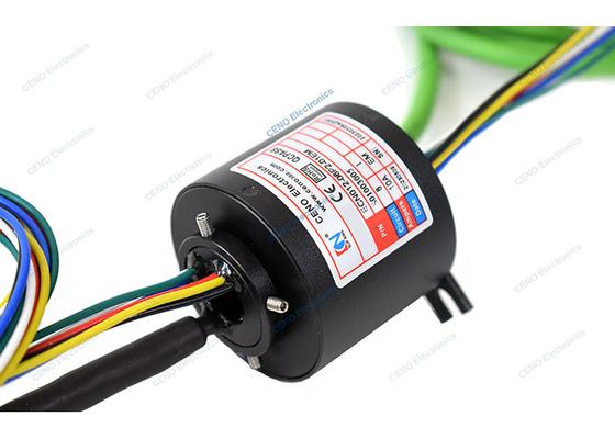 Industrial System Ethernet Signal Slip Ring With Rotating Electrical Connector
