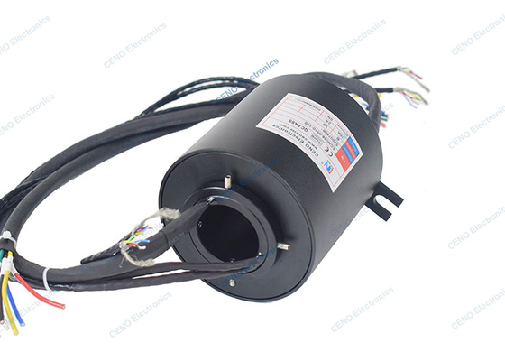 Servo Motors Signal Slip Ring 300rpm With Through Hole Electrical Power Collector