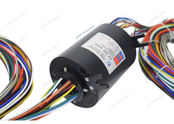 240v Thermocouple Signal Through Hole Slip Ring With Conductive Collector Ring