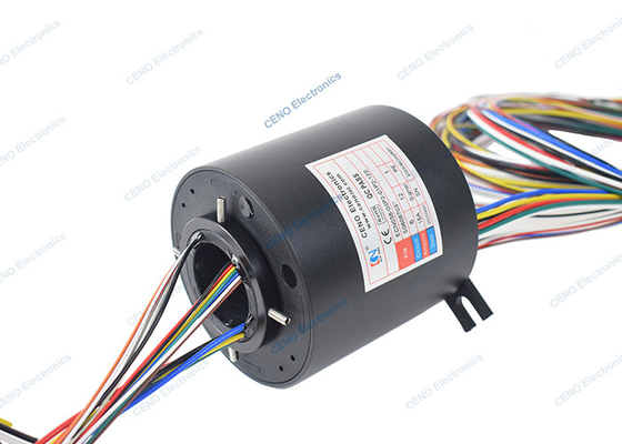 Electrical Through Hole Power Slip Rings 0 - 300rpm For Industrial System
