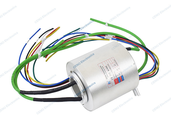 Industrial Through Hole 1000M Ethernet Signal Slip Rings For Automatic System