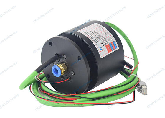 Hybrid Pneumatic Slip Ring Combines Electric Power Ethernet Signal Integrated Slip Ring