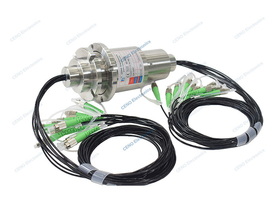 IP68 8 Channels Fiber Type SM FC-APC Fiber Optic Rotary Joints FORJs Slip Rings