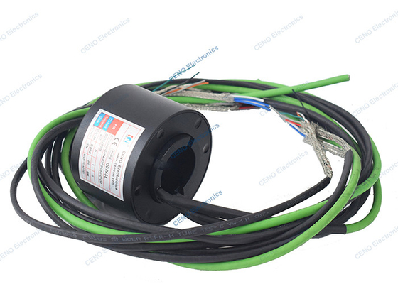 Through Hole Slip Ring with RS422 & 100M Ethernet Signal In Low Temperature