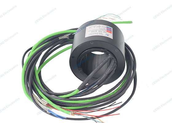 Through Hole Waterproof Slip Ring & Rotary Electric And Ethernet Signal Joints