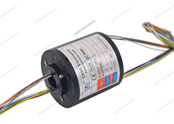 300RPM 380V Electric Power Slip Ring With Through Hole Size 12.7mm