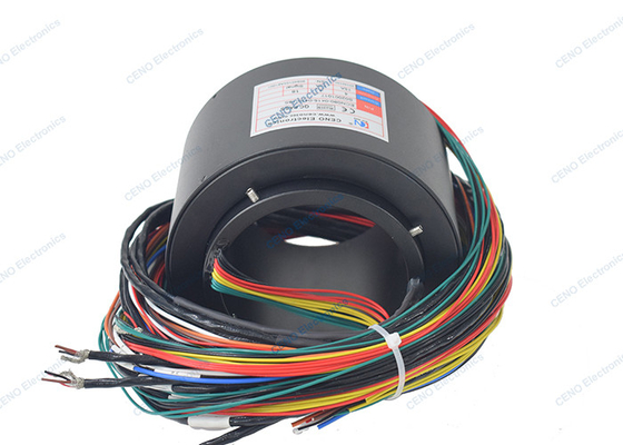 Industrial Conductive Slip Ring Collector Combine RS422 RS232 Signal Swivel