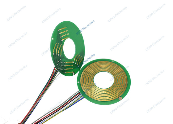 FR-4 PCB Platter Separate Pancake Slip Ring With ID32mm For Electric Devices