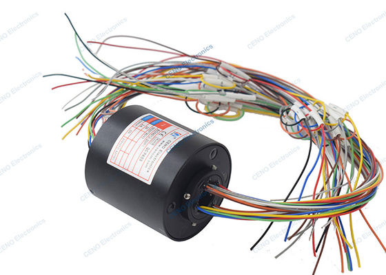 20 Circuits 2A 380V Voltage Through Bore Slip Ring With 300Rpm For Robot