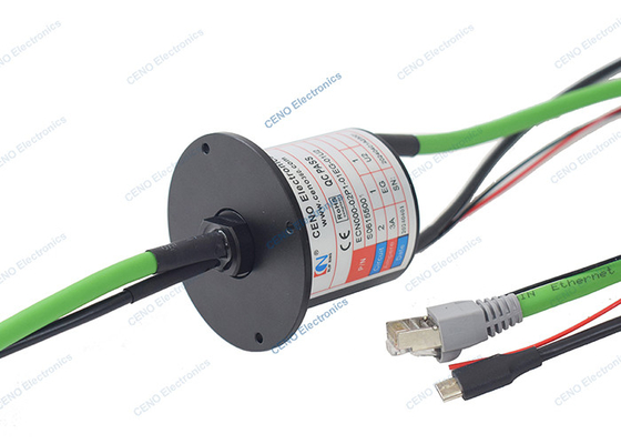 USB 2.0 Signal Slip Ring With 1000M Gigabit Ethernet And Electric Power