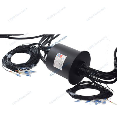 10 Channels MM Integration Fiber Optic Rotary Joint with Slip Ring Insertion Loss 3.5dB
