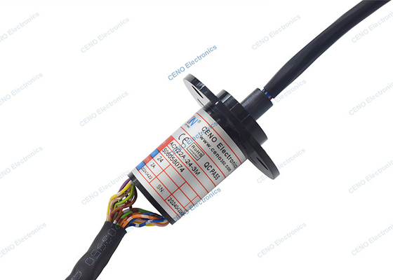 24 Circuits 2A Small Slip Ring Capsule with Engineering Plastic Material For Robot