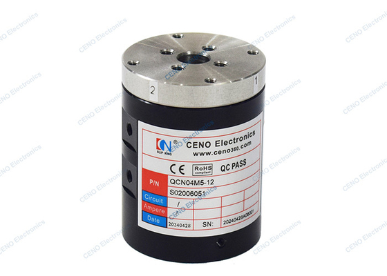 4 Channels Gas Pneumatic Rotary Union with M5 Sealing ring For Lithium battery