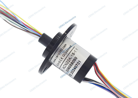18 Circuits 2A Miniature Slip Ring Capsule With 300rpm For Sweeping Robot